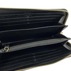 Saint Laurent Wallet Black Zip Around Leather — view 3