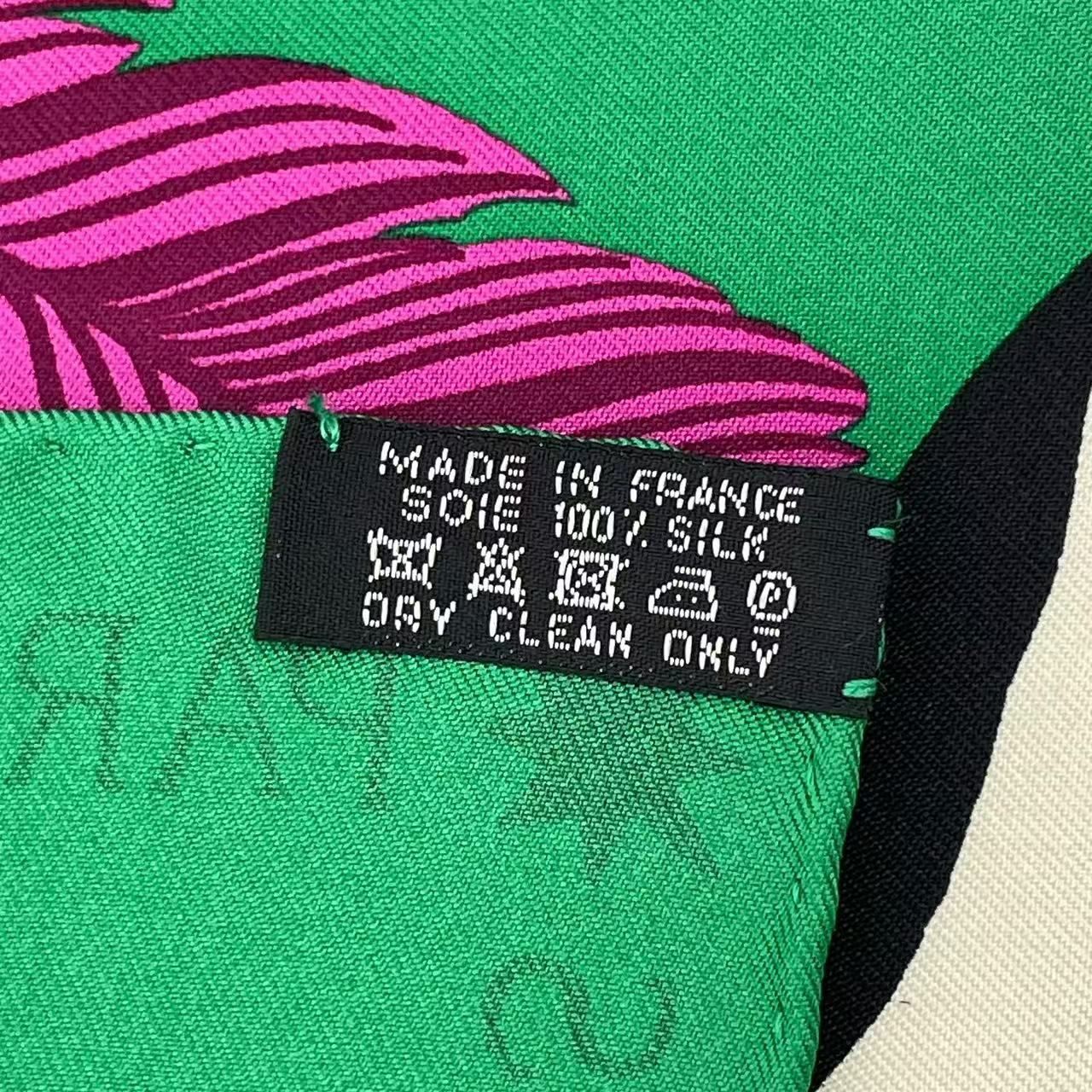 Hermes Carre 90 Zebra Pegasus Scarf Silk Green — view 6