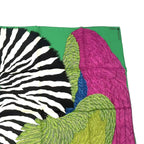 Hermes Carre 90 Zebra Pegasus Scarf Silk Green — view 5