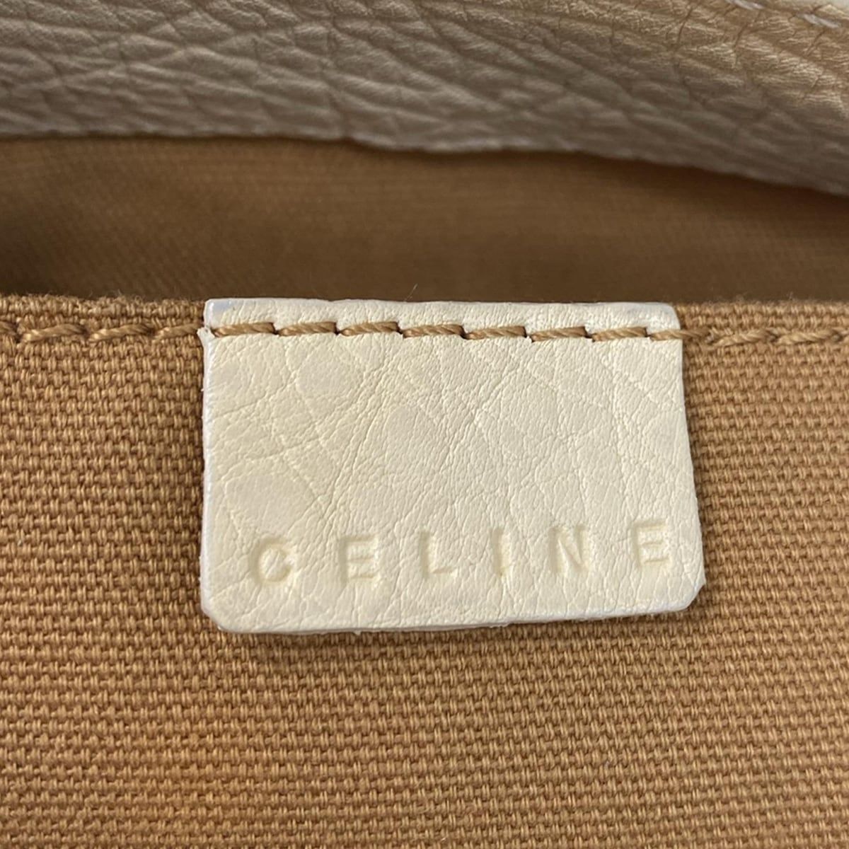 Celine Handbag Boogie Bag Ivory Leather — view 8