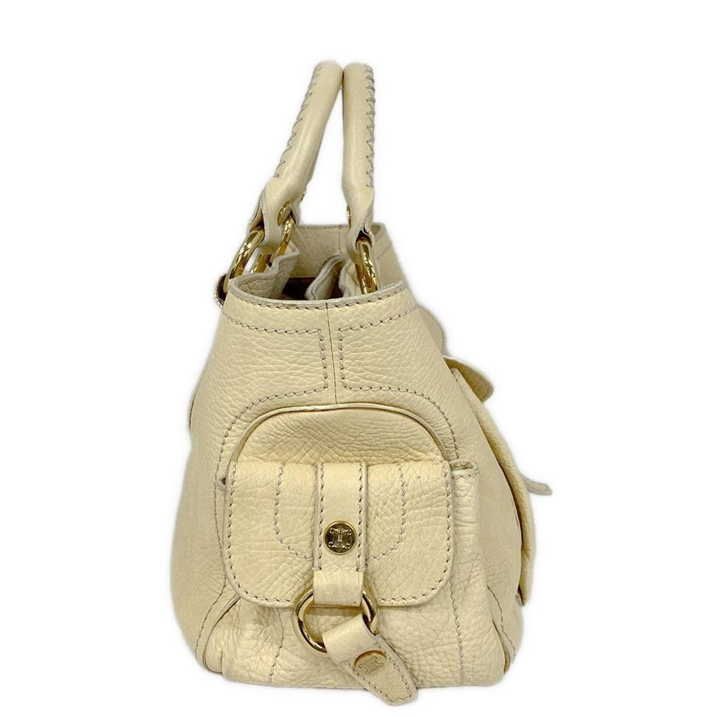 Celine Handbag Boogie Bag Ivory Leather — view 4