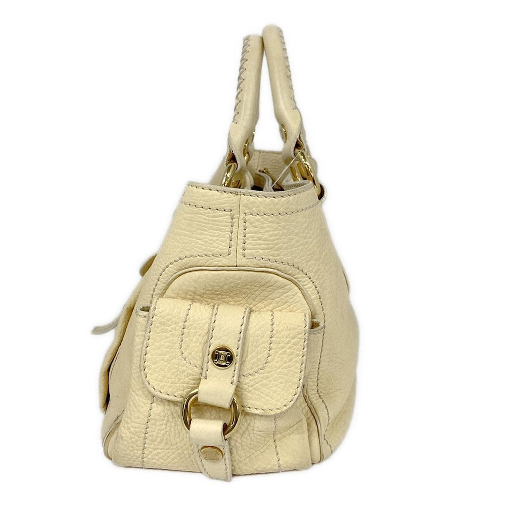 Celine Handbag Boogie Bag Ivory Leather — view 2