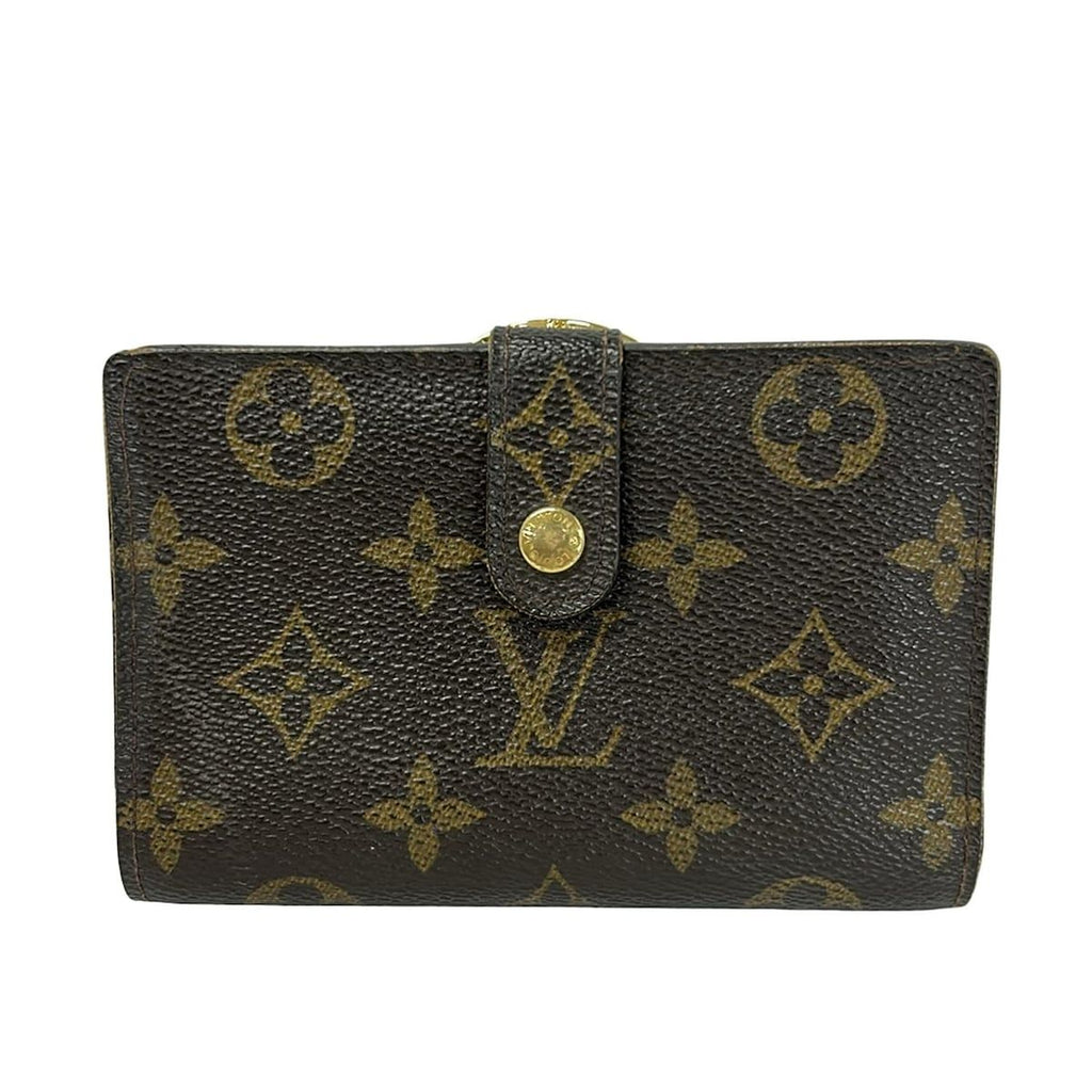 Louis Vuitton Bifold Wallet Monogram Porte Monet Viet Viennois Leather