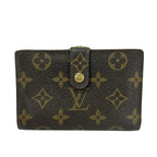 Louis Vuitton Bifold Wallet Monogram Porte Monet Viet Viennois Leather
