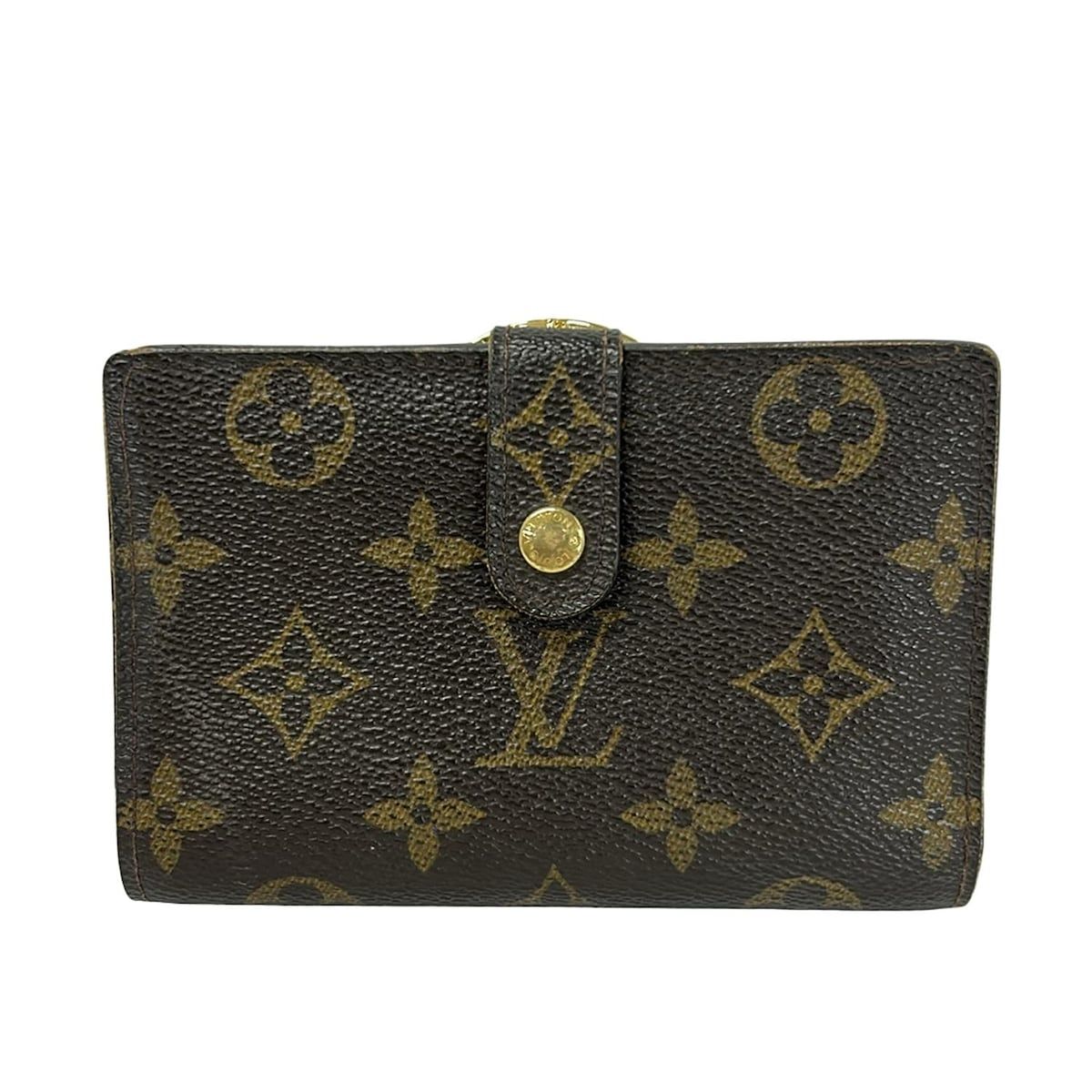 Louis Vuitton Bifold Wallet Monogram Porte Monet Viet Viennois Leather