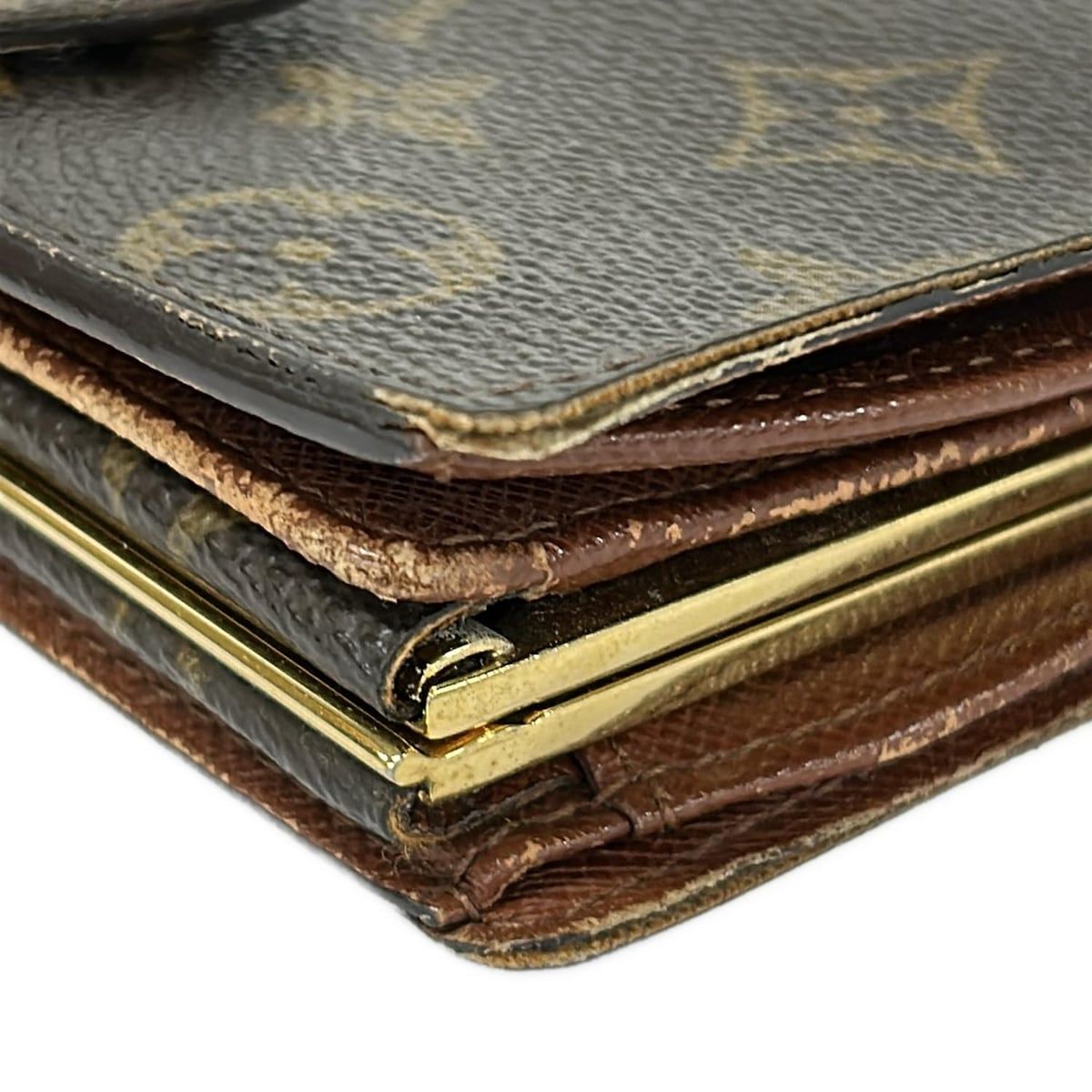 Louis Vuitton Bifold Wallet Monogram Porte Monet Viet Viennois Leather — view 6