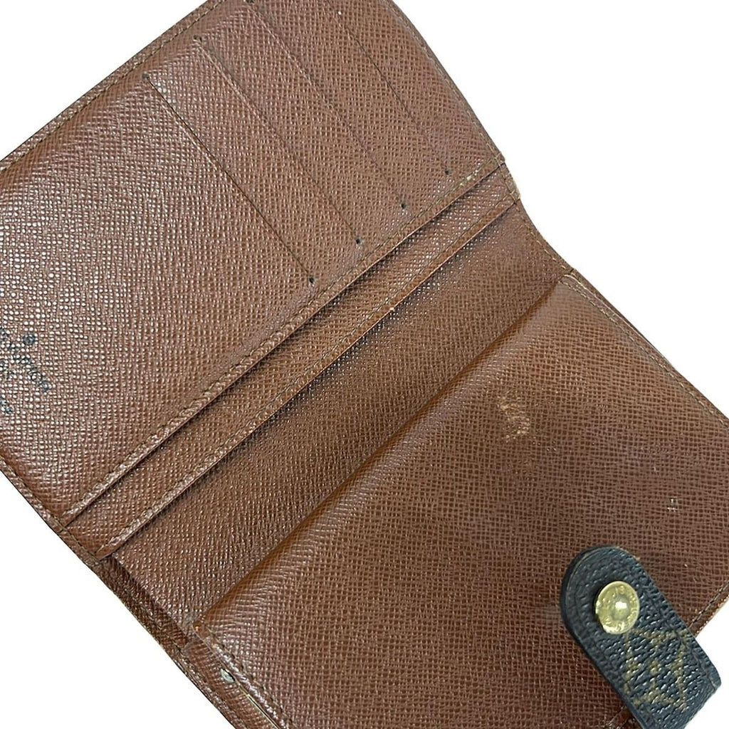 Louis Vuitton Bifold Wallet Monogram Porte Monet Viet Viennois Leather — view 3