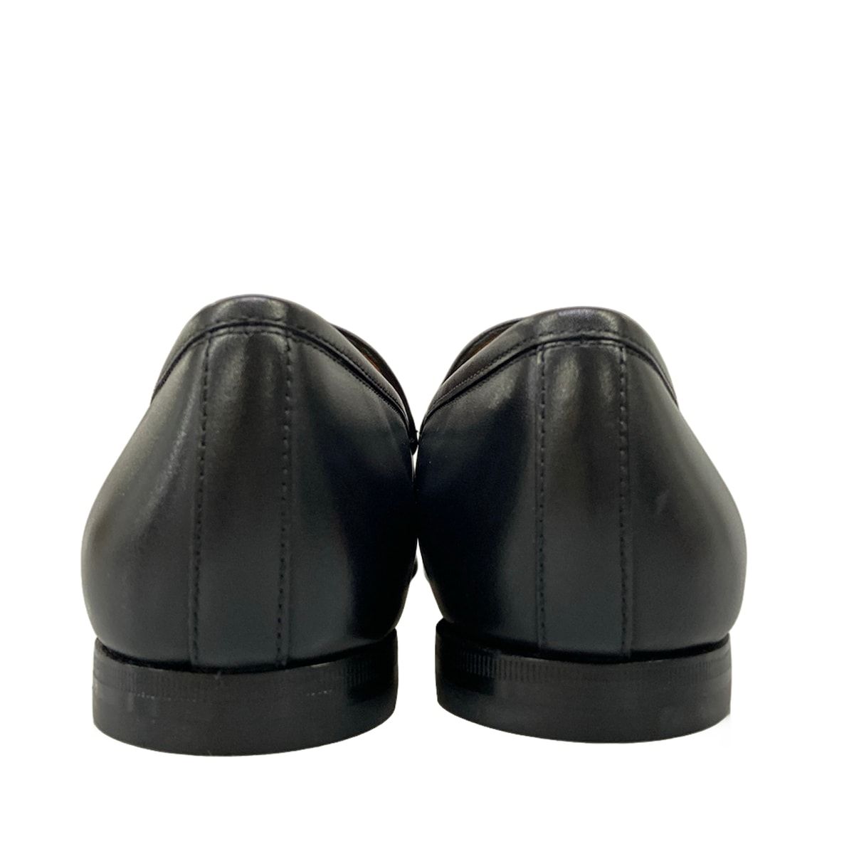 Gucci Loafers 37.5 Jordan Black Gold Horsebit Leather — view 6