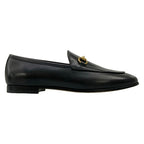Gucci Loafers 37.5 Jordan Black Gold Horsebit Leather — view 4