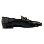 Gucci Loafers 37.5 Jordan Black Gold Horsebit Leather — view 2