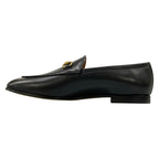 Gucci Loafers 37.5 Jordan Black Gold Horsebit Leather — view 3