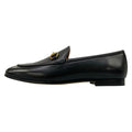 Gucci Loafers 37.5 Jordan Black Gold Horsebit Leather