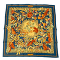 Hermes Carre 90 Casse Noisette Nutcracker Squirrel Pattern Nut Scarf Silk Navy