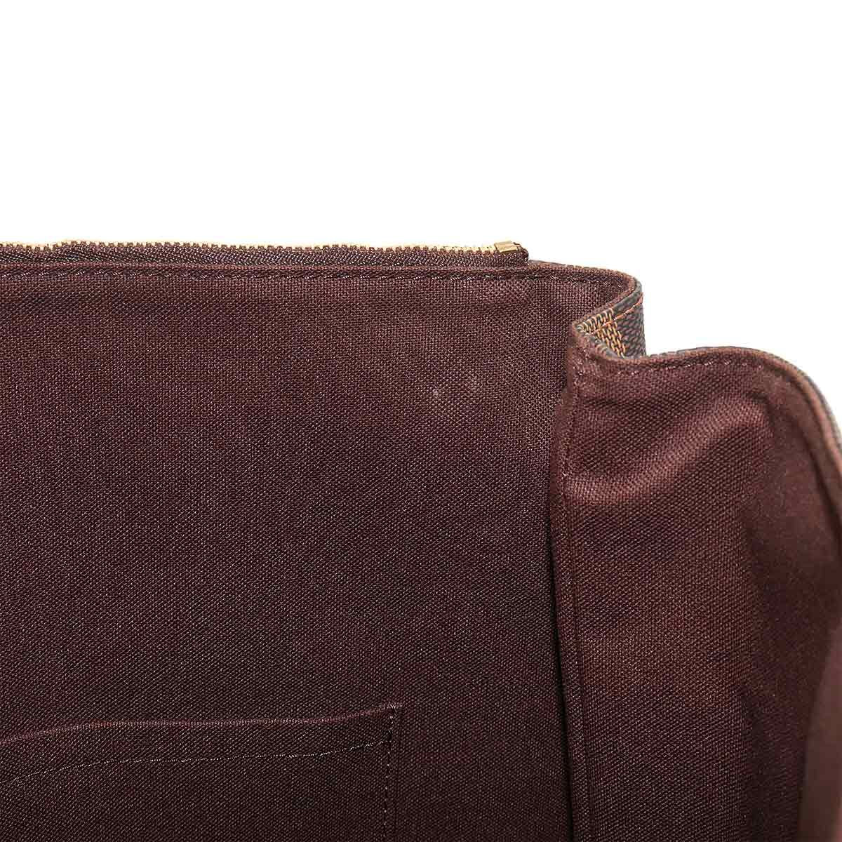 Louis Vuitton Damier Cabas Beaubourg Tote Ebene Gold — view 8