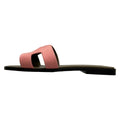 Hermes Sandals 37 Oran Black Pink