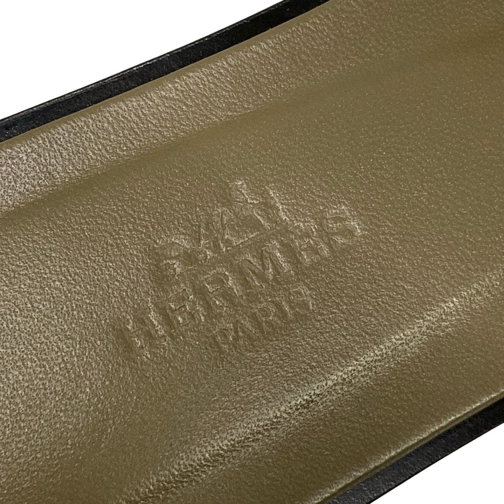 Hermes Sandals 37 Oran Black Pink — view 9