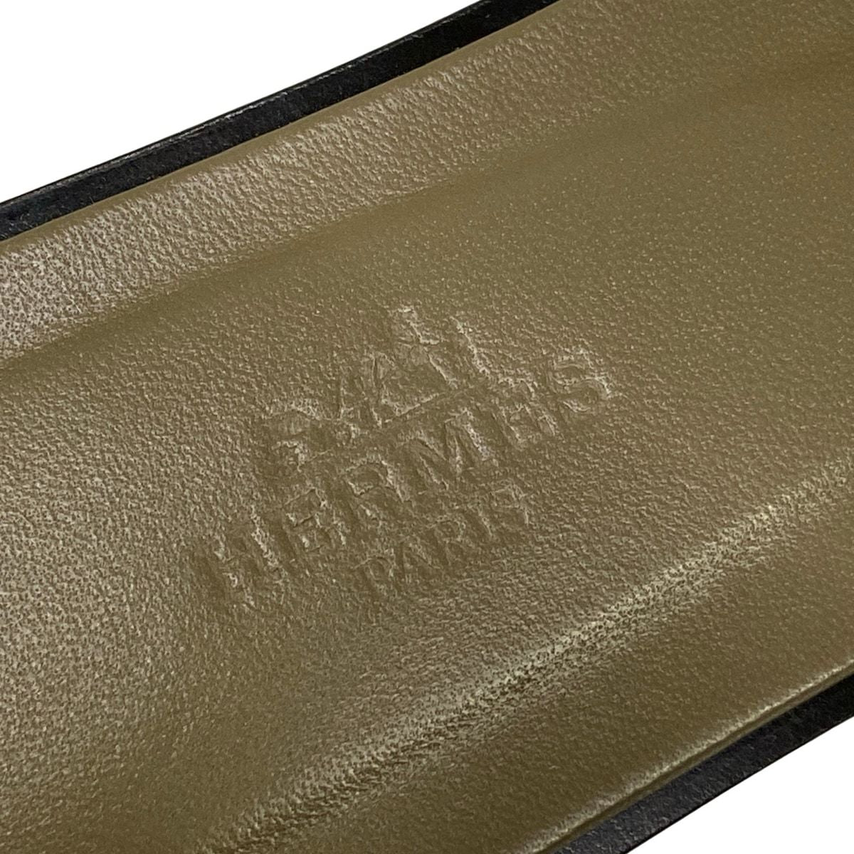 Hermes Sandals 37 Oran Black Pink — view 9