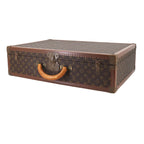 Louis Vuitton Monogram Bisten 65 Trunk Case Bag Brown Gold — view 5