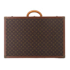 Louis Vuitton Monogram Bisten 65 Trunk Case Bag Brown Gold — view 2