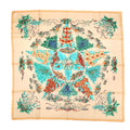 Hermes Carre 90 Pythagore Pythagoras Yellow Multicolor Silk Scarf