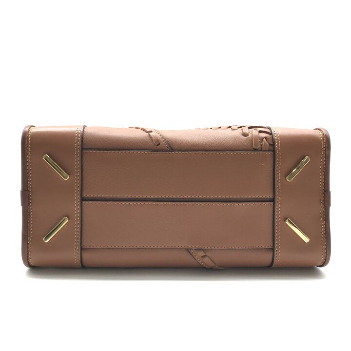 Loewe les Line Amazona 28 Leather Hand Shoulder 2-Way Bag Brown — view 4