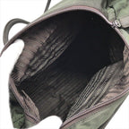 Prada Triangle Logo Nylon Tessuto Tote Khaki Purse Y2k — view 8