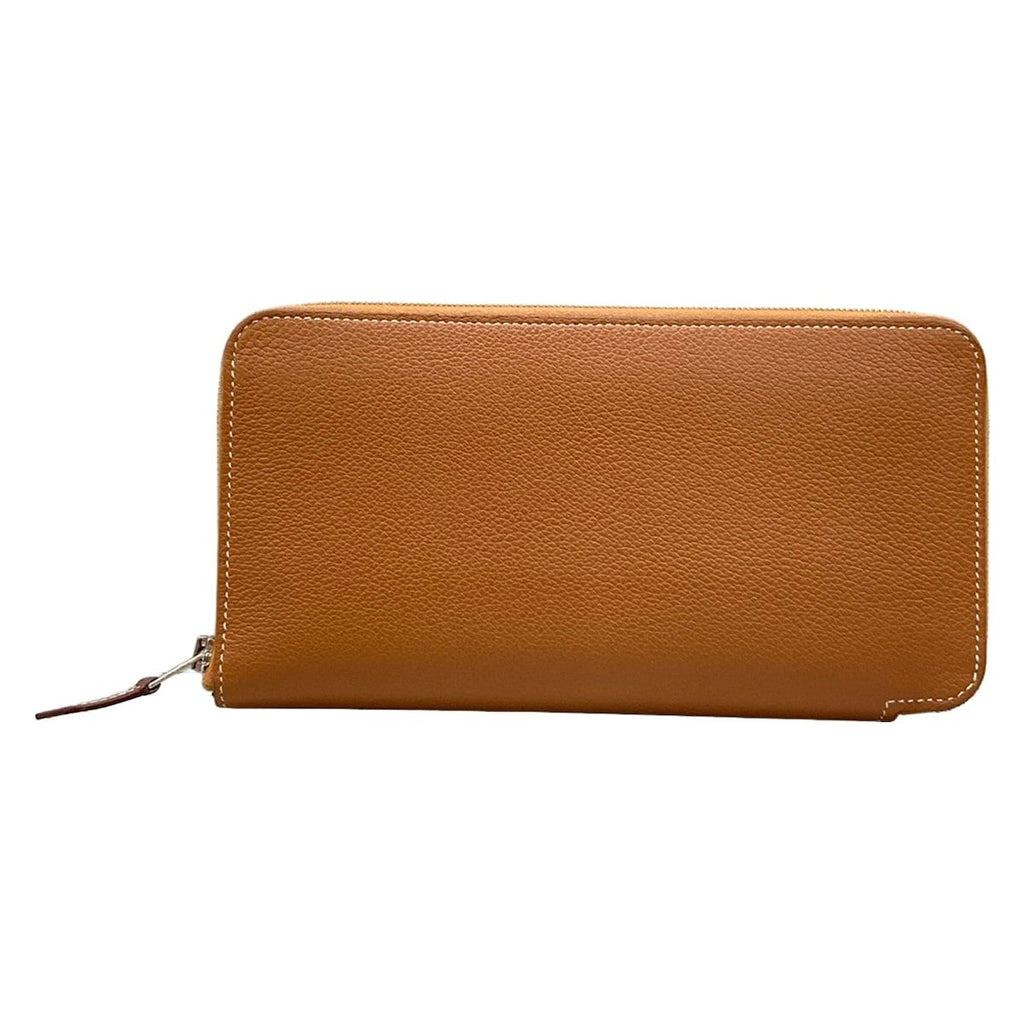 Hermes Wallet Azap Long Silk in Gold Zip Around