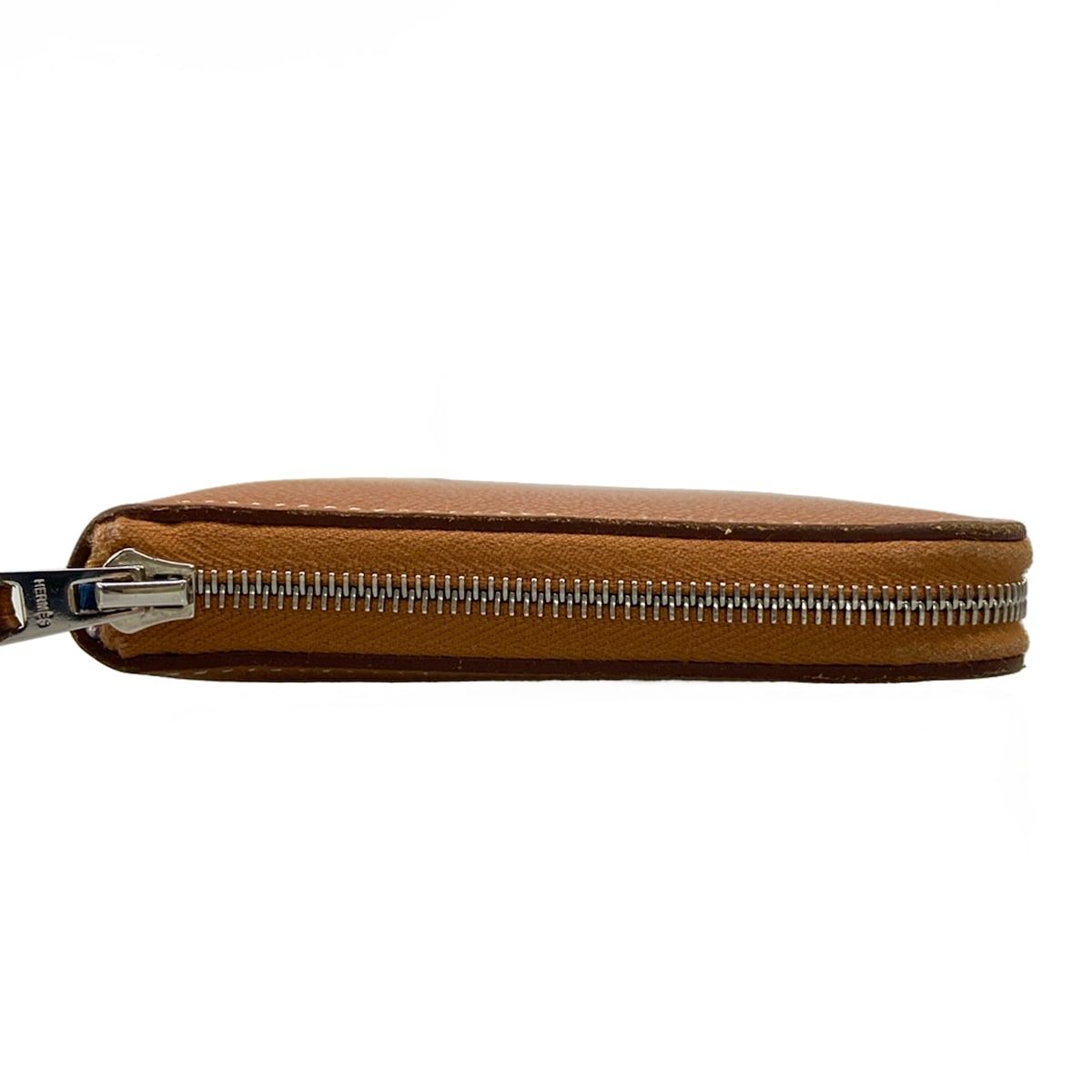 Hermes Wallet Azap Long Silk in Gold Zip Around — view 9