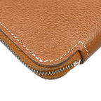 Hermes Wallet Azap Long Silk in Gold Zip Around — view 6