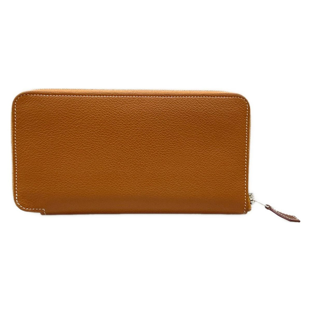 Hermes Wallet Azap Long Silk in Gold Zip Around — view 2