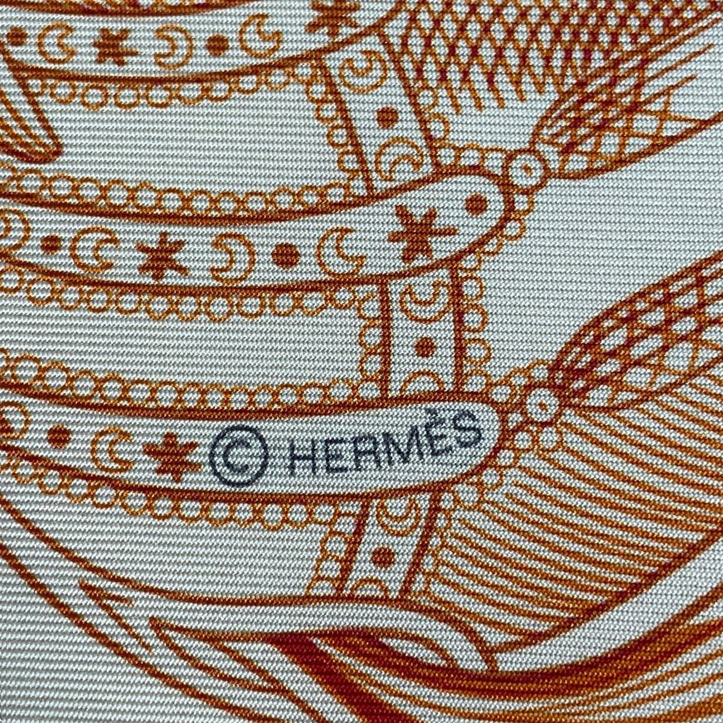 Hermes Scarf Carre 90 Ivory Yellow Multi Della Cavalleria Favolosa — view 2