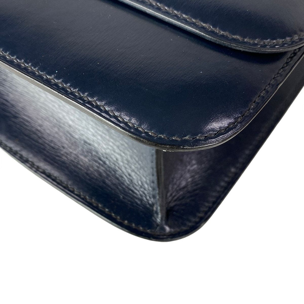Hermes Shoulder Bag Sologne Dark Navy Gold — view 7