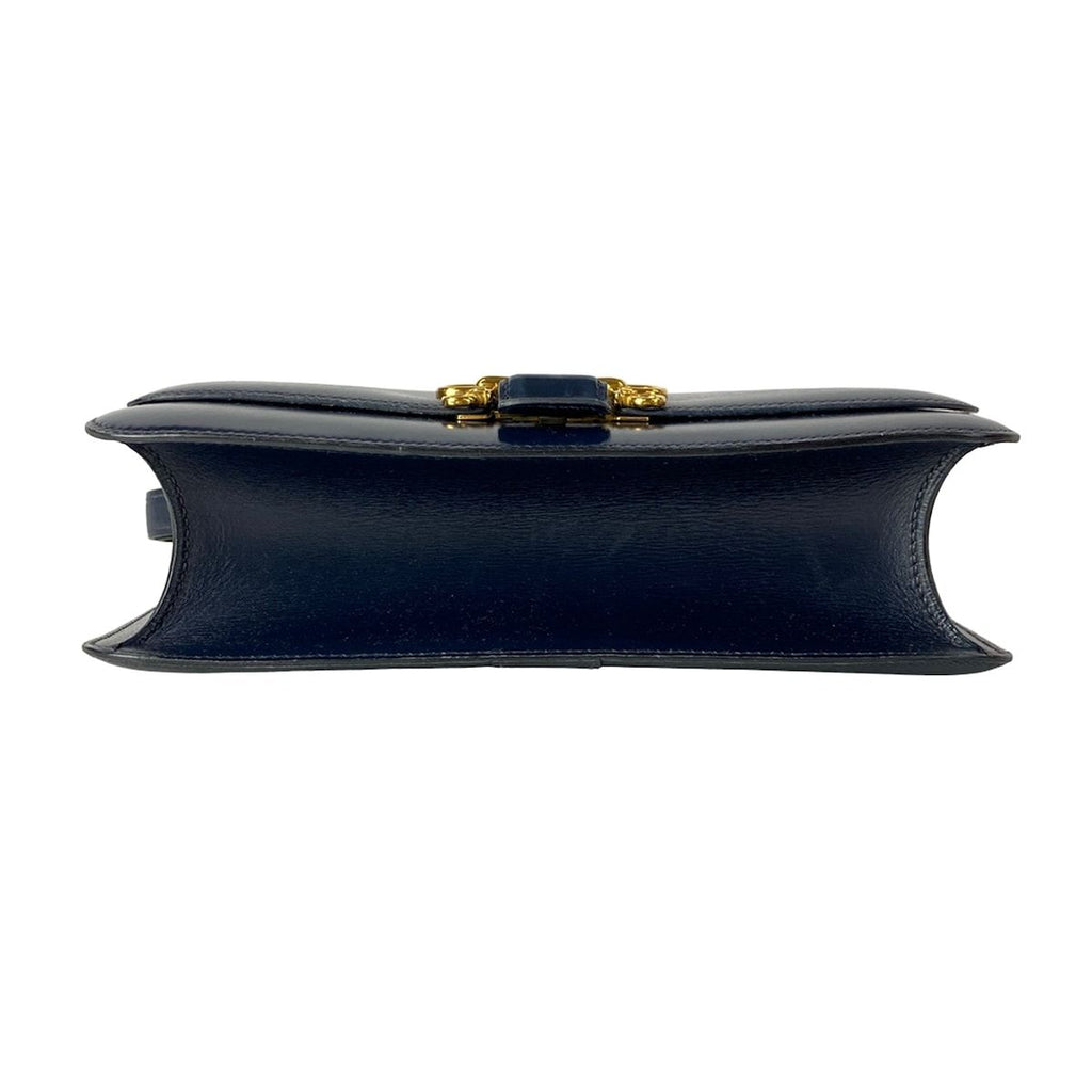 Hermes Shoulder Bag Sologne Dark Navy Gold — view 5