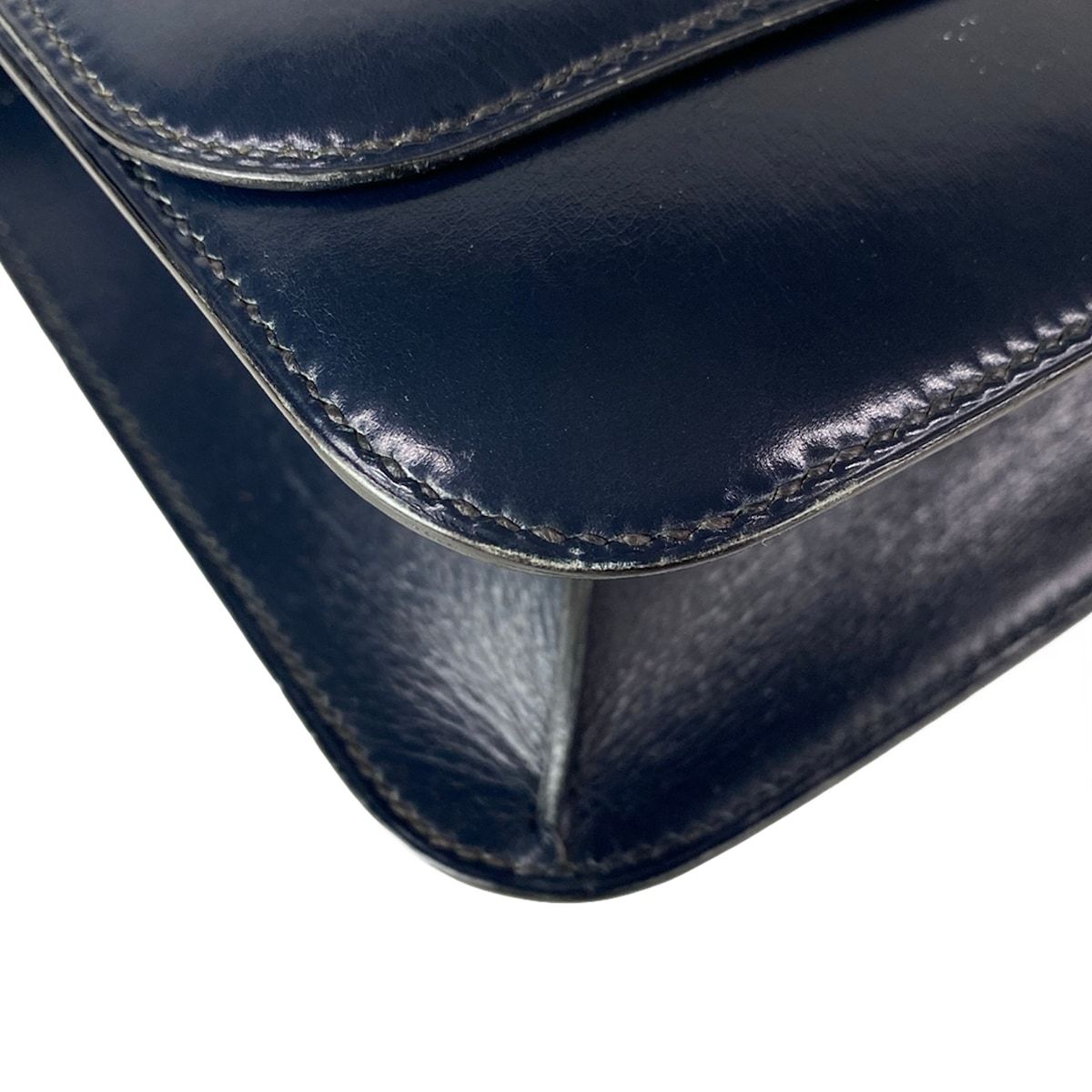 Hermes Shoulder Bag Sologne Dark Navy Gold — view 6