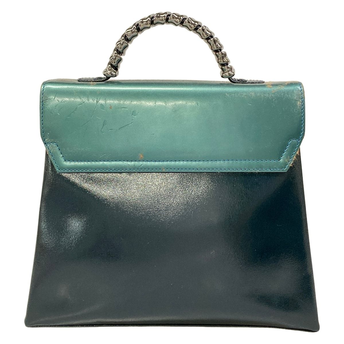 Loewe Handbag Velazquez Blue Green Dark Leather — view 3