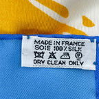 Hermes Scarf Silk Carre 90 Vive les Champions! Viva Soccer Blue — view 8