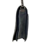 Chanel Shoulder Bag Paris Dallas Boy Dark Navy Chain Vintage Silver Leather — view 4
