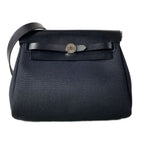 Hermes Shoulder Bag Herbag Zip Mini Black Silver