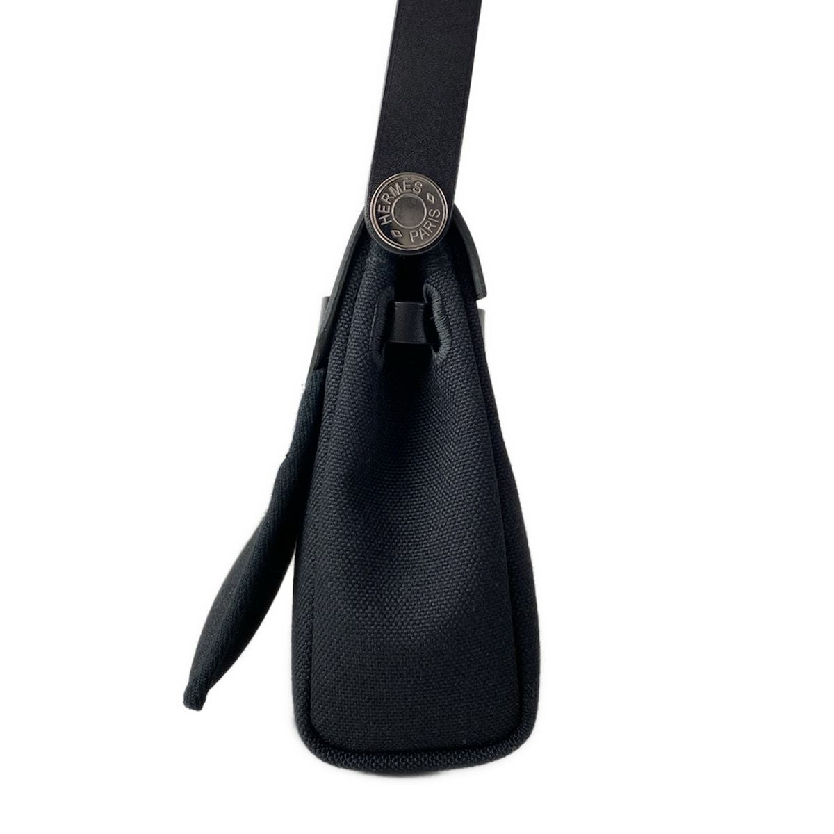Hermes Shoulder Bag Herbag Zip Mini Black Silver — view 2