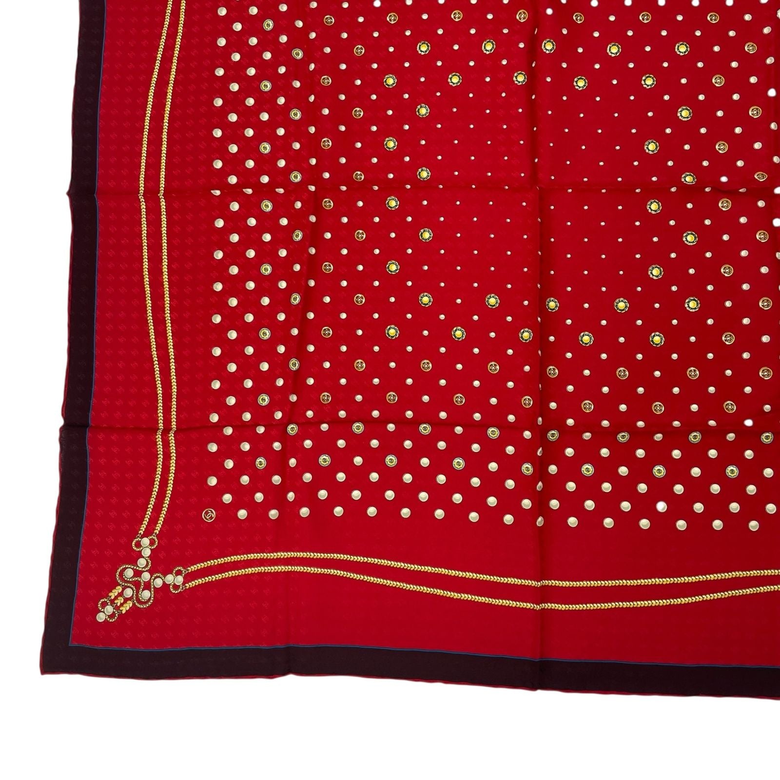 Chanel Large Silk Scarf CC Logo — view 6