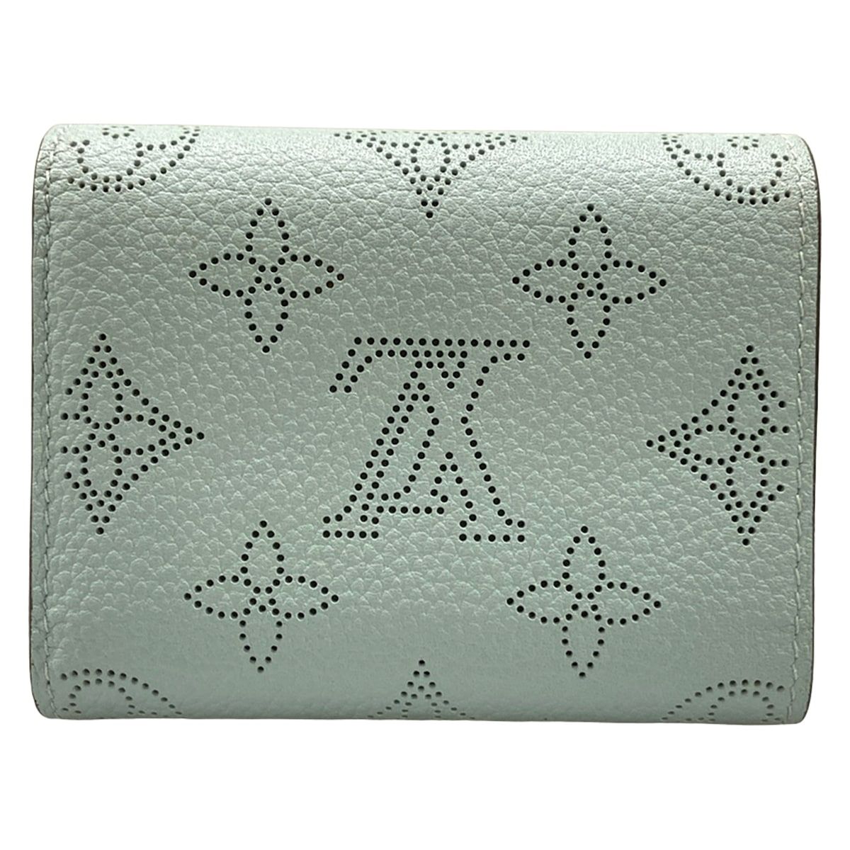 Louis Vuitton Trifold Wallet Mahina Portefeuille Iris XS Vert Rag-n Leather — view 2