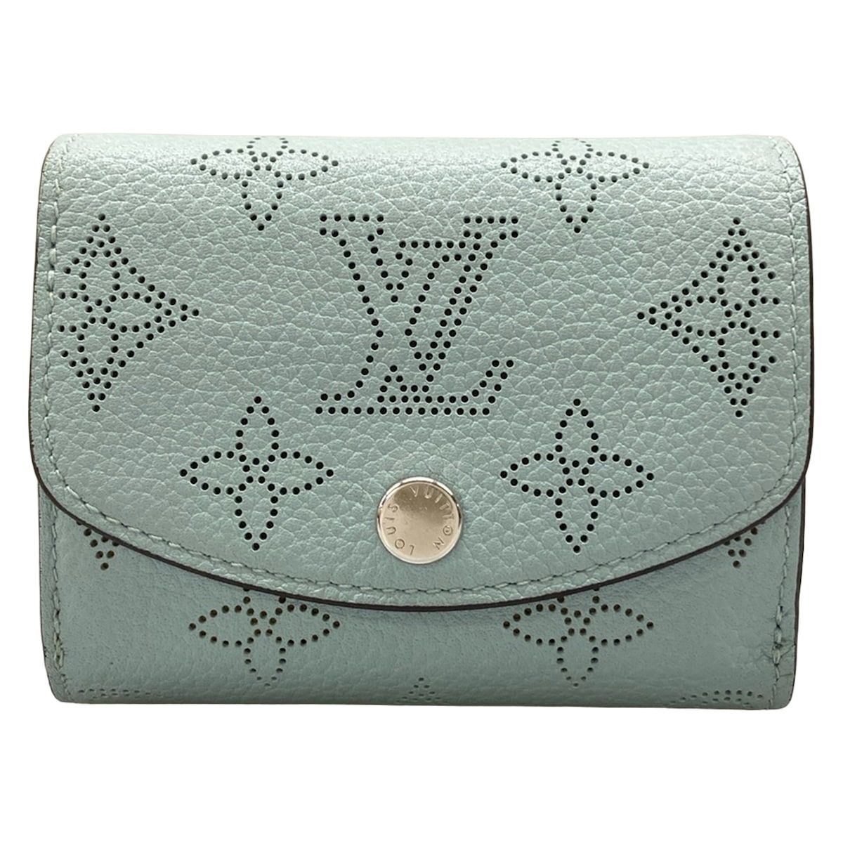 Louis Vuitton Trifold Wallet Mahina Portefeuille Iris XS Vert Rag-n Leather