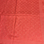 Louis Vuitton Shawl Monogram Pink Wool Silk Scarf — view 5