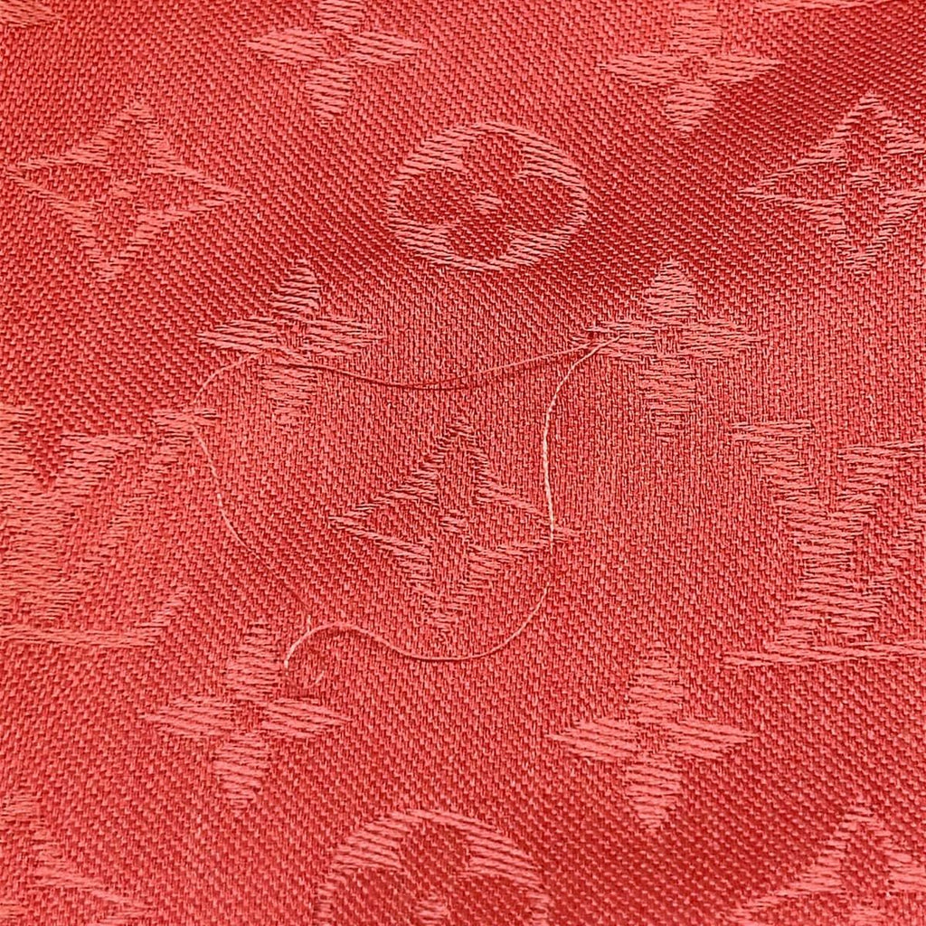 Louis Vuitton Shawl Monogram Pink Wool Silk Scarf — view 4