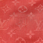 Louis Vuitton Shawl Monogram Pink Wool Silk Scarf — view 4