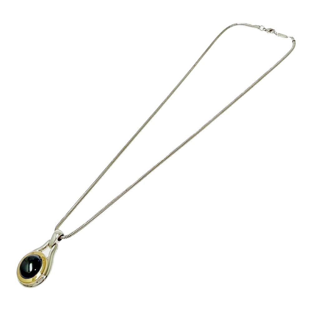 Tiffany & Co Silver Gold Hematite Necklace — view 3