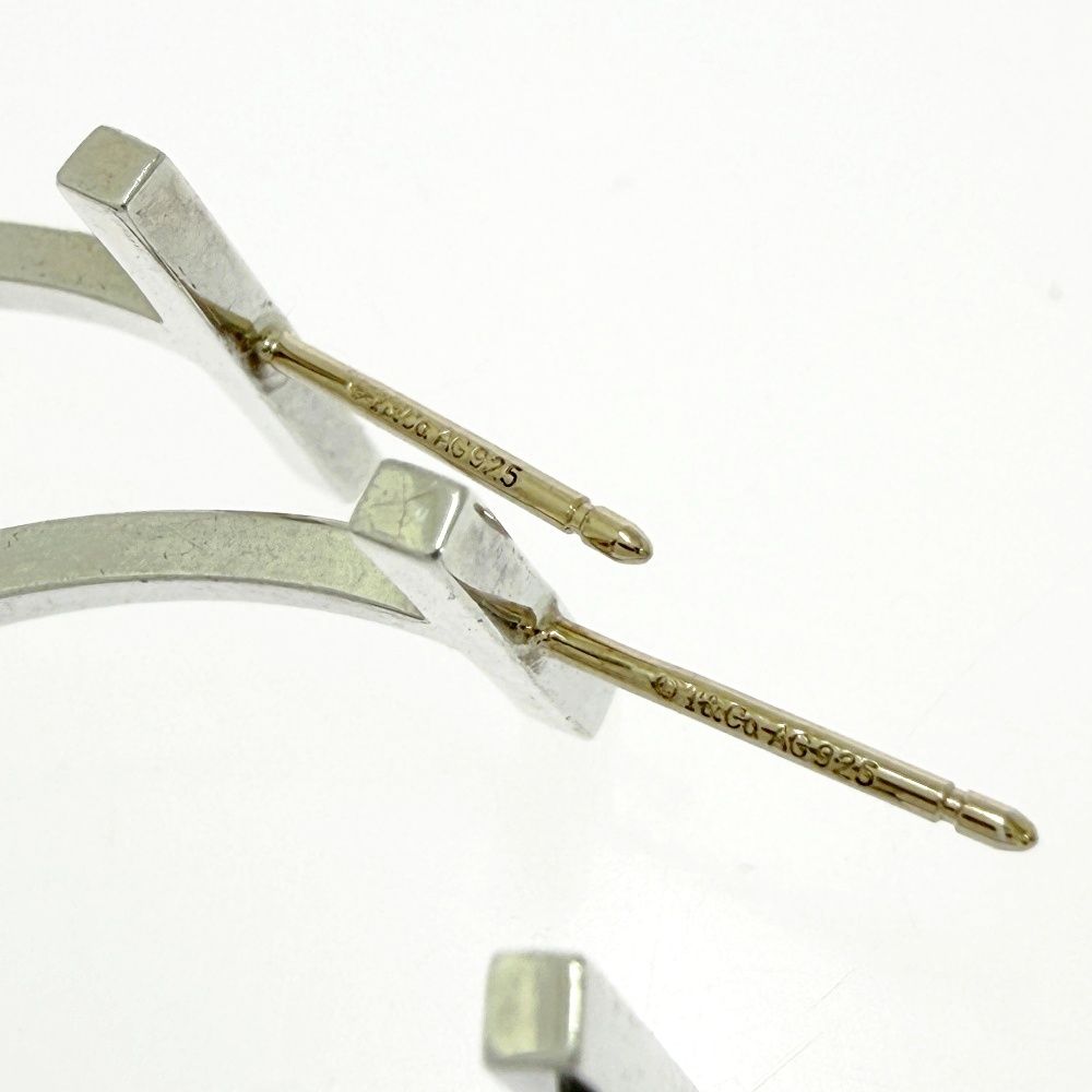 Tiffany & Co Silver T Wire Hoop Earrings — view 7
