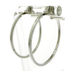 Tiffany & Co Silver T Wire Hoop Earrings