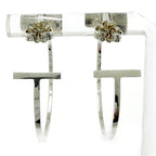 Tiffany & Co Silver T Wire Hoop Earrings — view 4