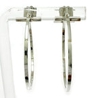Tiffany & Co Silver T Wire Hoop Earrings — view 3